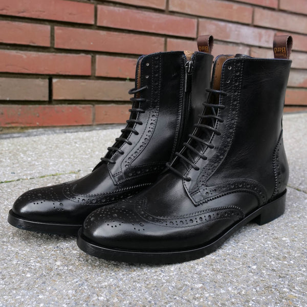 Florence Wingtip Brogue Boot Black