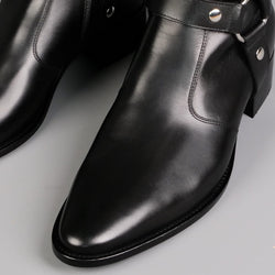 Vincent Harness Zip Boot Black