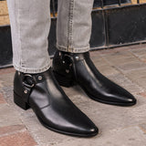 Vincent Harness Zip Boot Black