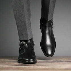 Vincent Harness Zip Boot Black