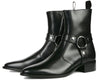 Vincent Harness Zip Boot Black