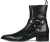 Vincent Harness Zip Boot Black