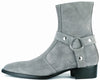 Vincent Harness Zip Boot Grey Suede