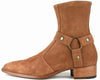 Vincent Harness Zip Boot Tan Suede