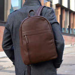 Leather Backpack Brown