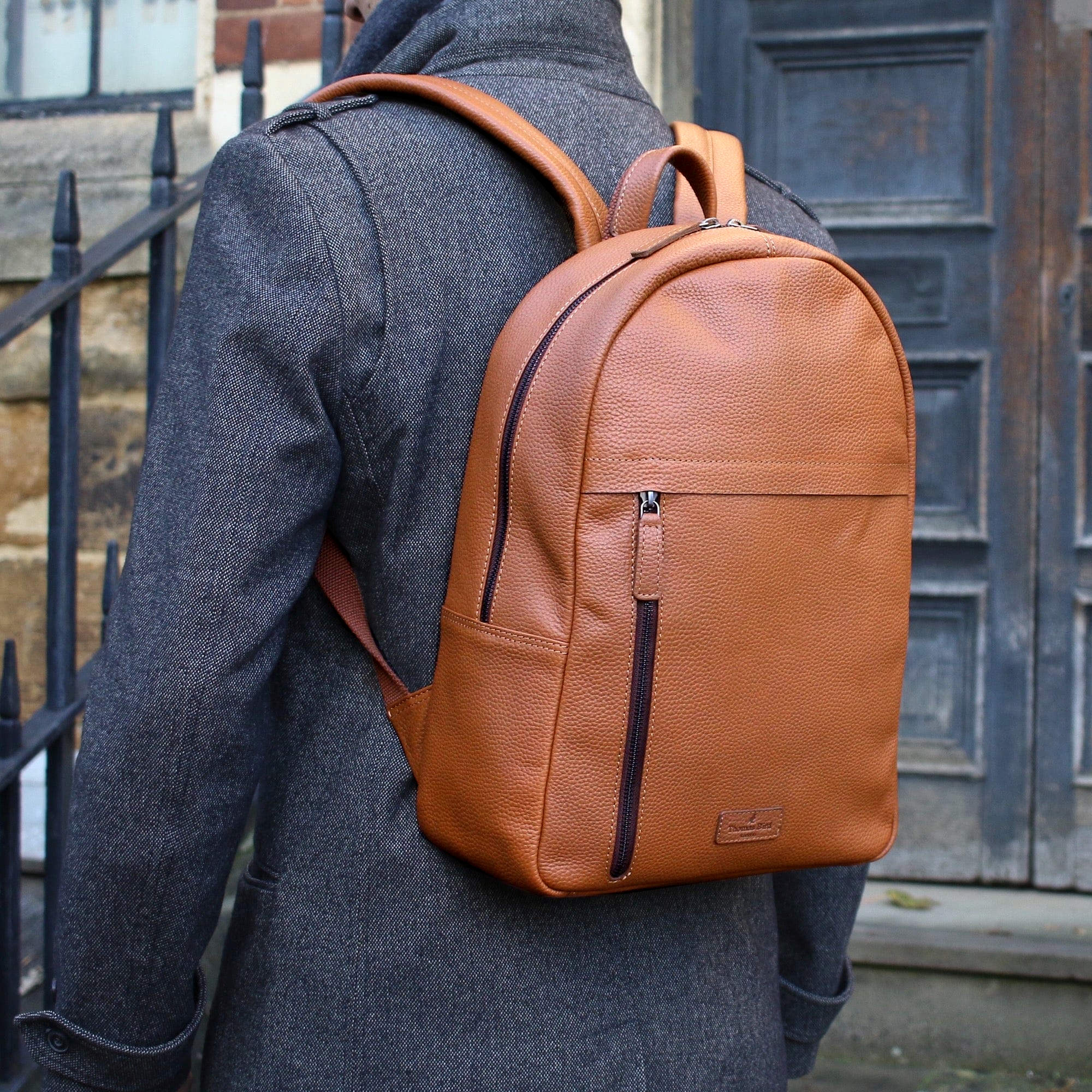Tan Rucksack Leather Backpack Tan & Thomas Bird & tblon.com
