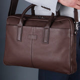 Leather Briefcase Brown