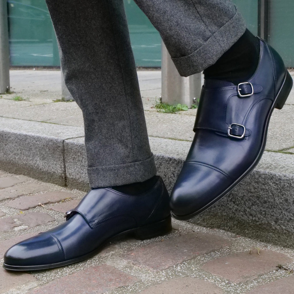 Bourne Monk Strap Blue