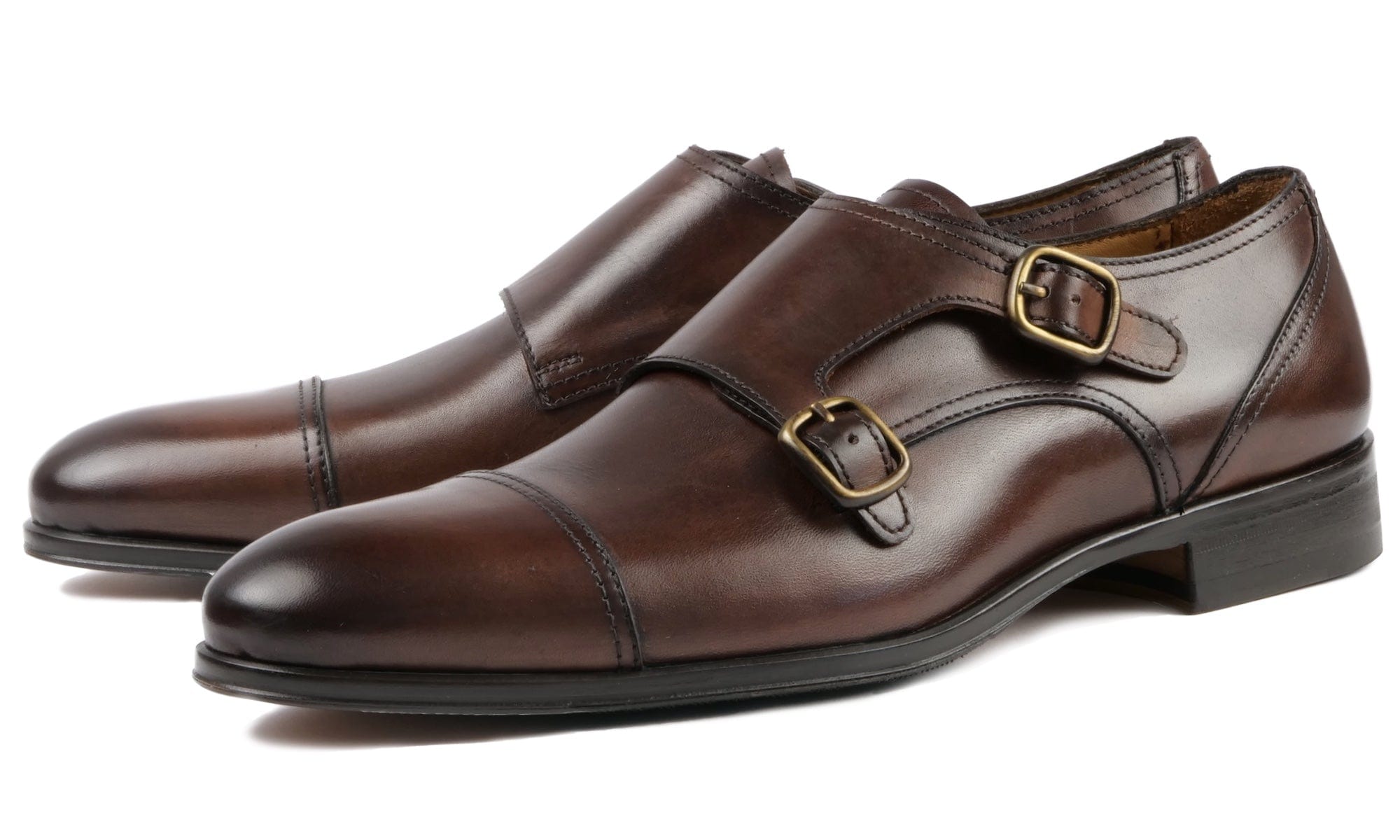 Monk Strap Shoe Tan Brown Thomas Bird tblon