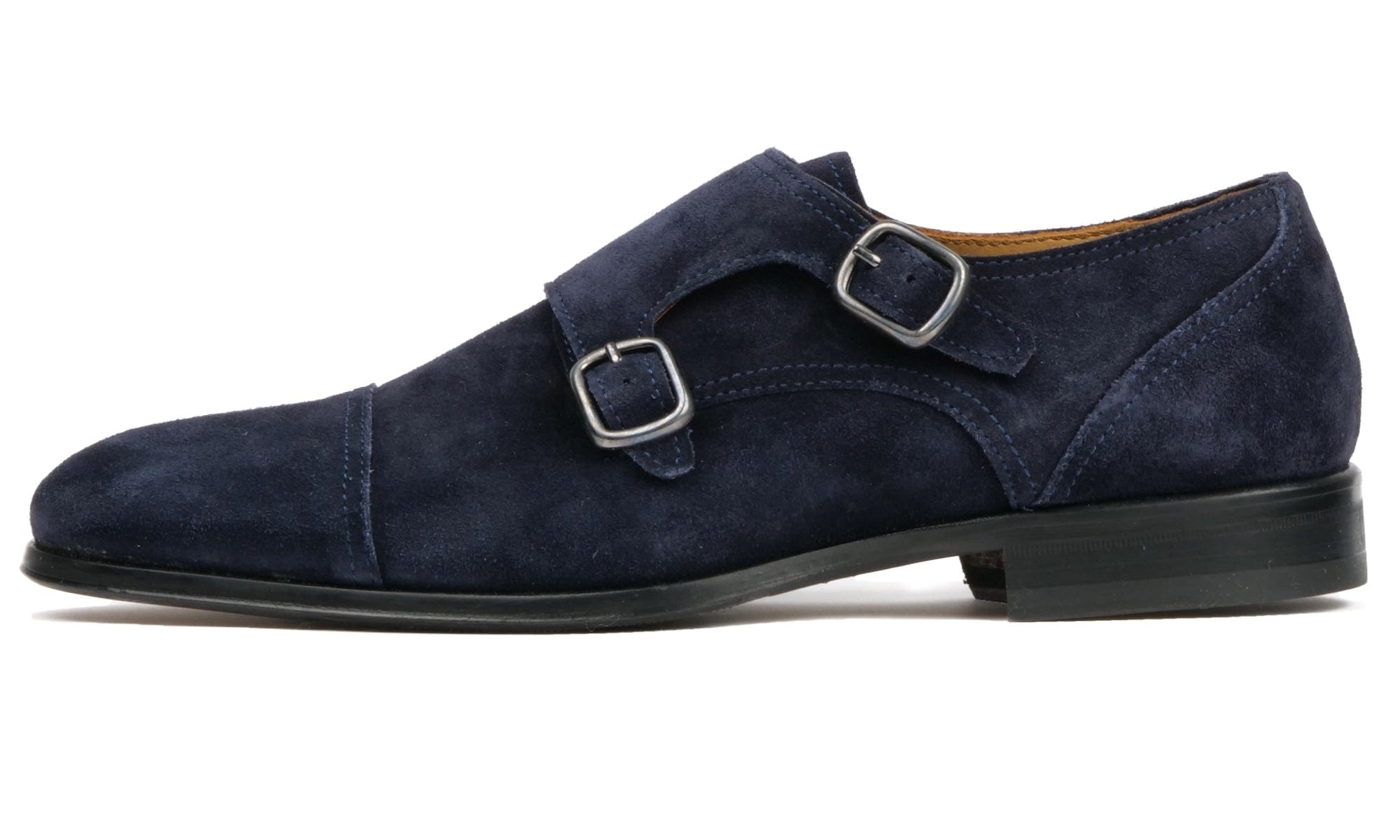 Monk Strap Navy Blue Suede