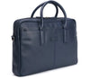 Leather Briefcase Bag Navy Blue