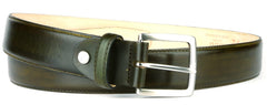 Leather Belt Olive Green