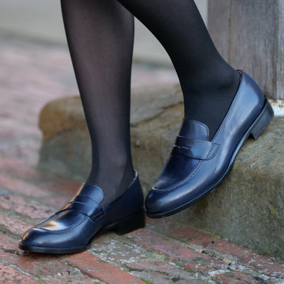 Roma Penny Loafer Blue