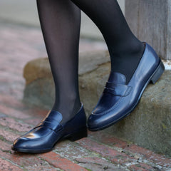Roma Penny Loafer Blue