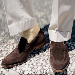 Hampton Penny Loafer Brown Suede