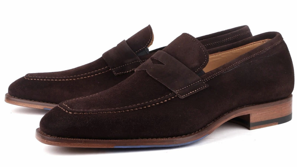 Hampton Penny Loafer Brown Suede