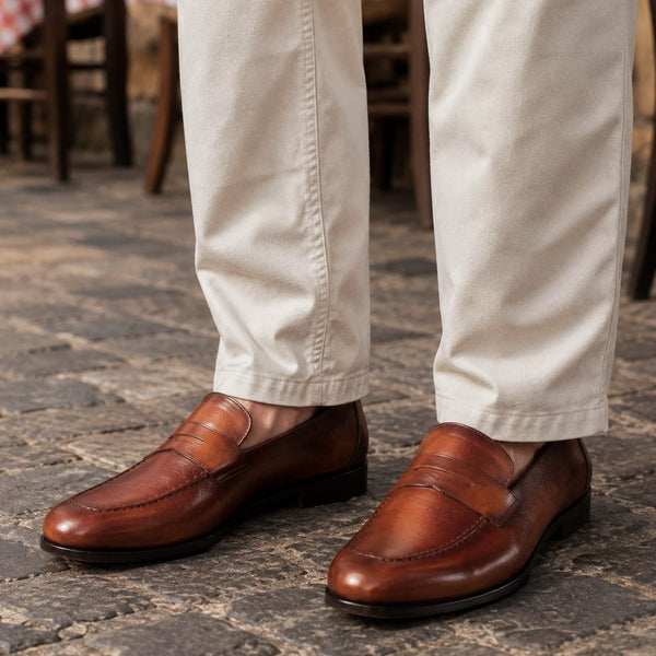 Monaco Penny Loafer Chestnut