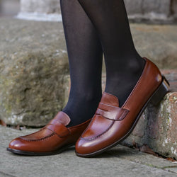 Roma Penny Loafer Chestnut