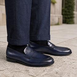 Monaco Penny Loafer Blue