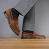 Monaco Penny Loafer Brown Suede