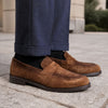 Monaco Penny Loafer Brown Suede