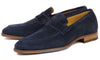 Hampton Penny Loafer Navy Blue Suede
