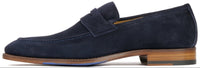 Hampton Penny Loafer Navy Blue Suede