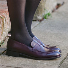Roma Penny Loafer Oxblood