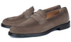 Monaco Penny Loafer Taupe Brown Suede