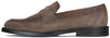 Monaco Penny Loafer Taupe Brown Suede