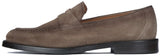 Monaco Penny Loafer Taupe Brown Suede