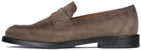 Monaco Penny Loafer Taupe Brown Suede
