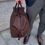 Leather Weekend Bag Brown