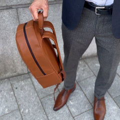 Leather Backpack Tan