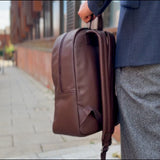 Leather Backpack Brown