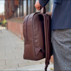 Leather Backpack Brown