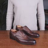 Cambridge Wingtip Oxford Brogue Brown