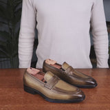 Hampton Penny Loafer Olive Green