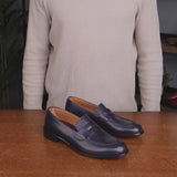 Roma Penny Loafer Blue