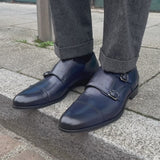 Bourne Monk Strap Blue