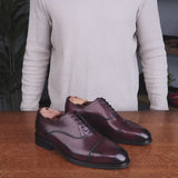Eton Cap Toe Oxford Oxblood Vibram Sole
