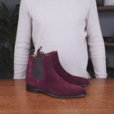 Eastwood Chelsea Boot Burgundy Suede