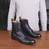 Florence Wingtip Brogue Boot Black