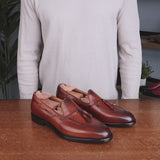 Henley Tassel Loafer Chestnut