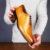 Benson Wholecut Oxford Brown Snakeskin
