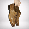 Cambridge Wingtip Oxford Brogue Light Tan