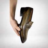 Hampton Penny Loafer Olive Green