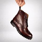 Montana Wingtip Brogue Boot Oxblood