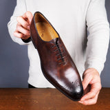 Soho Wholecut Oxford Brogue Brown
