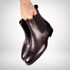Stirling Brogue Chelsea Boot Aubergine